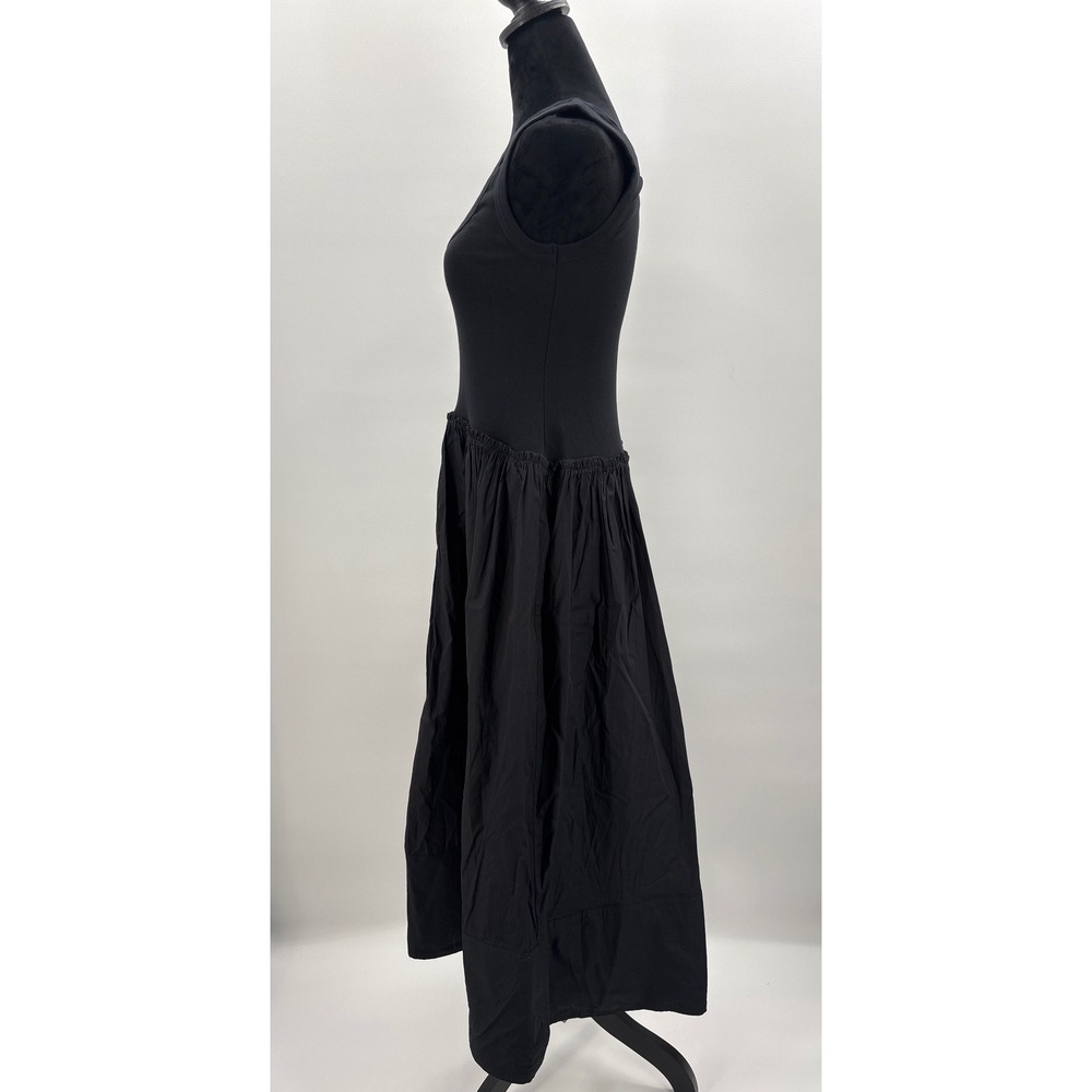 Madewell Black Sleeveless Scoop-Neck Midi Dress - Picture 8 of 12
